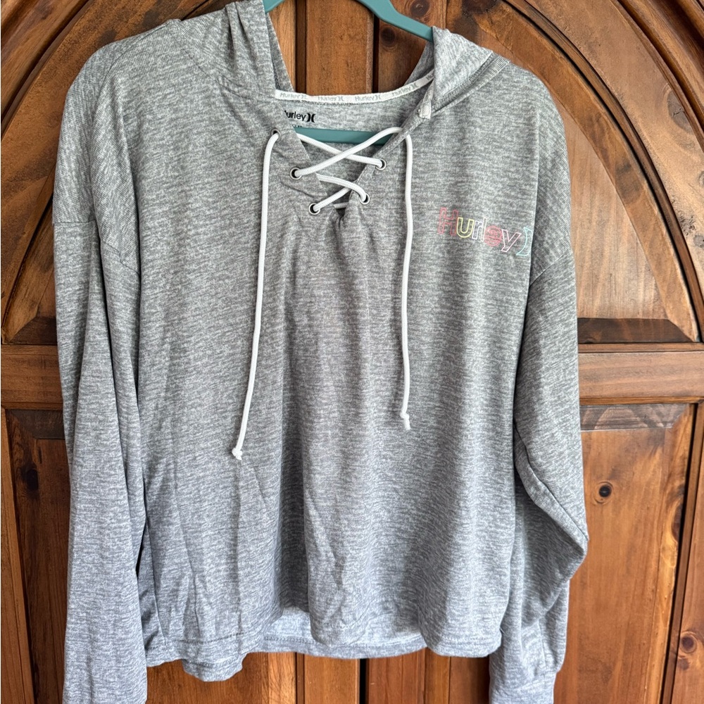 Hurley Heather Gray Knit Hoodie